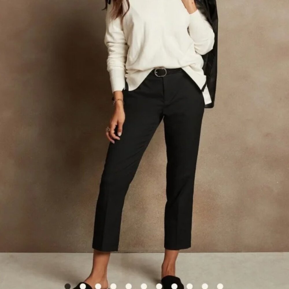 Banana Republic slim/straight mid-rise pants